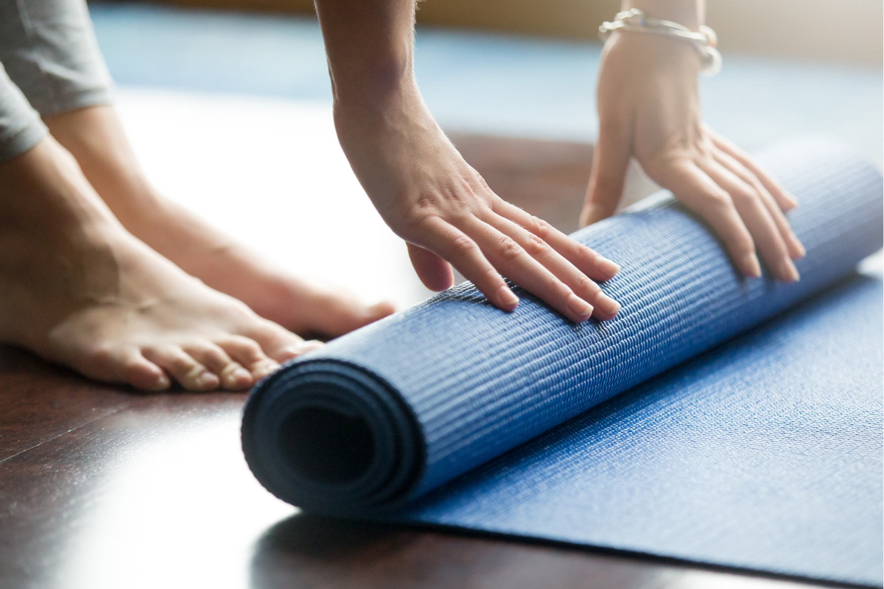 Yoga zonder mat