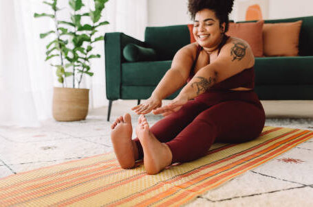 yoga met dikke buik